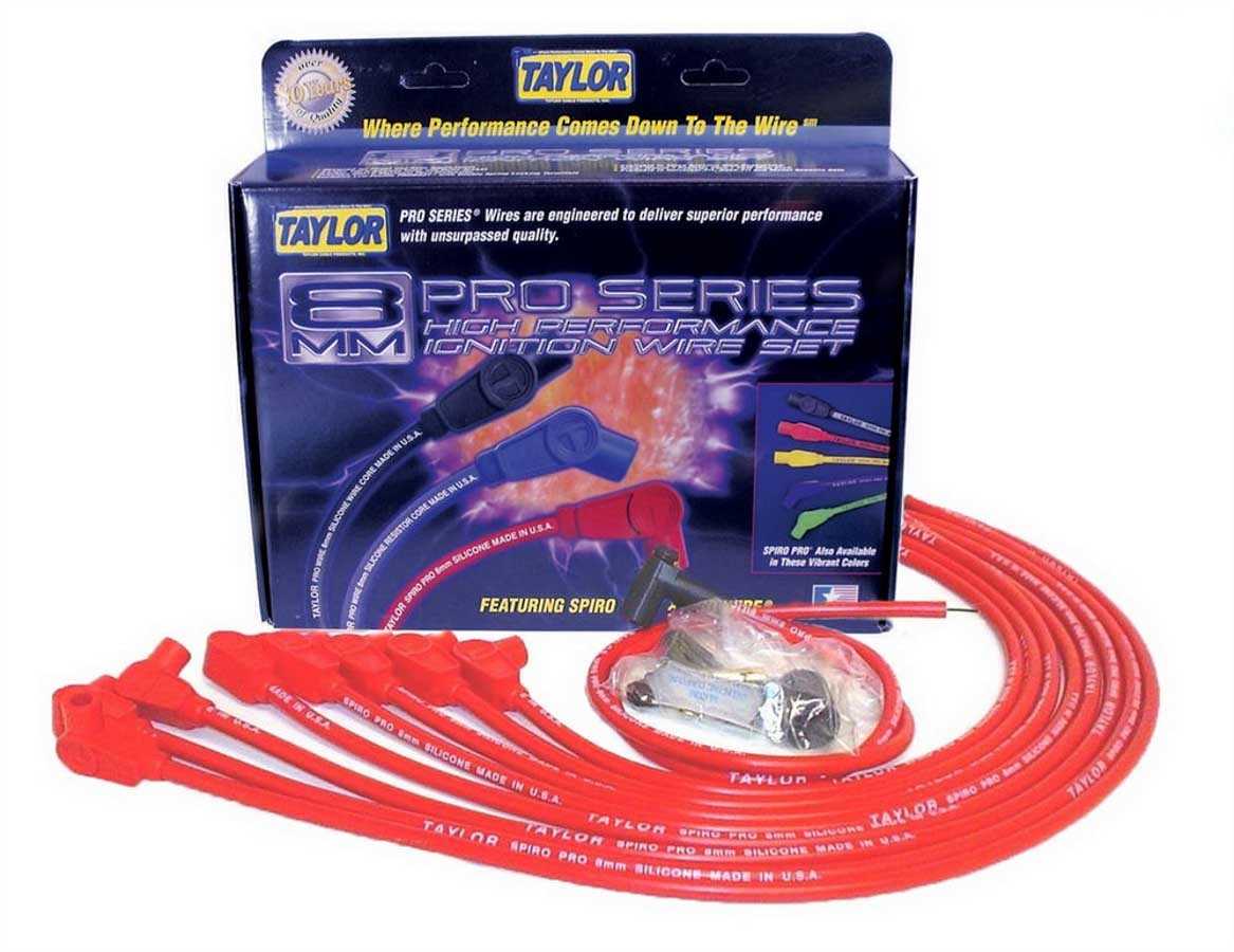 Taylor/Vertex SBC 8MM Pro Race Wires- Red MPN TAY76229 For Chevy
