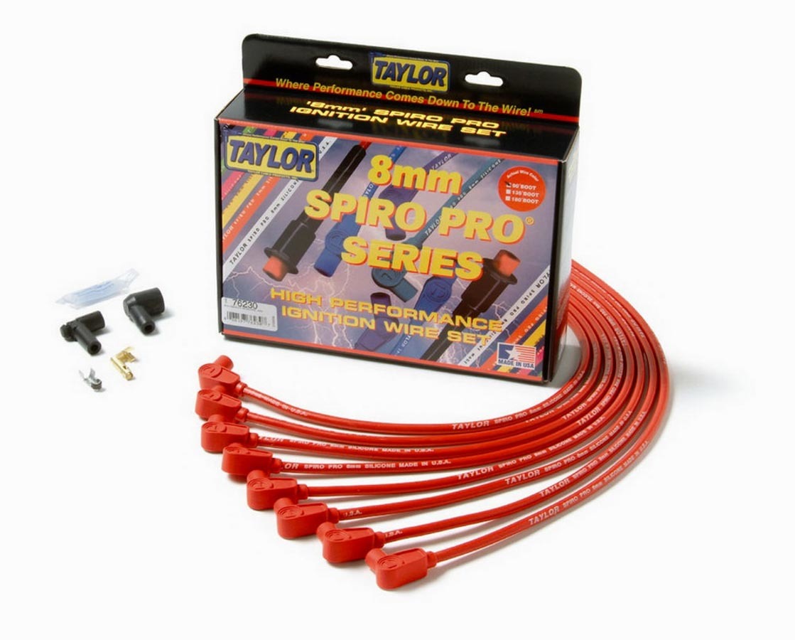 Taylor/Vertex SBC 8MM Pro Race Wires- Red MPN TAY76230 For Chevy
