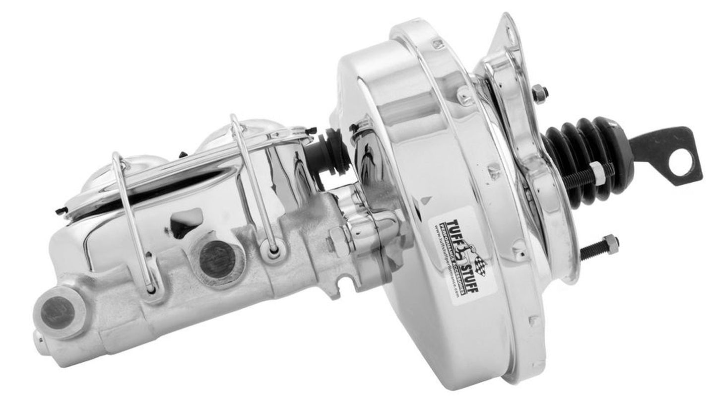 Tuff-Stuff 9in Diaphram Booster/ Master Cylinder Chrome MPN TFS2125NA For Ford, GM Mustang 1967-70