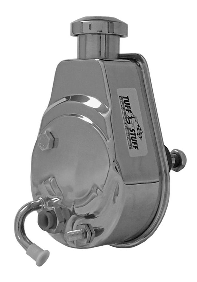 Tuff-Stuff 70-74 Camaro Chrome Power Steering Pump MPN TFS6183A For GM A-Body, F-Body 1970-74