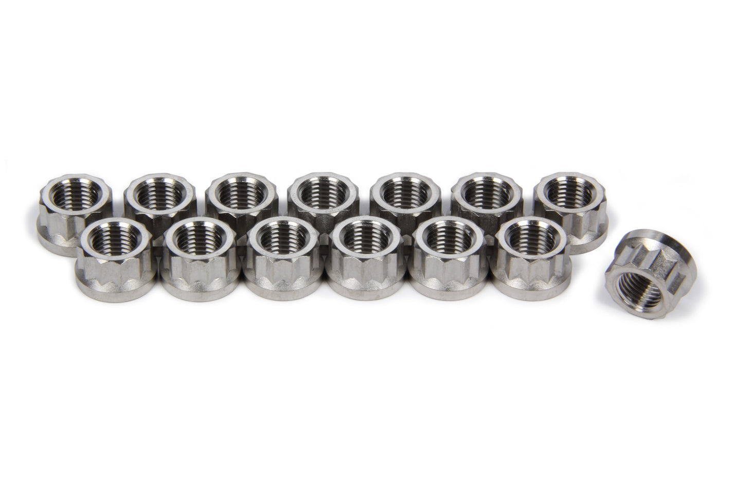 Ti22 Performance Header Flange Nut Set 12pt Titanium 14pcs MPN TIP1124 For Universal use