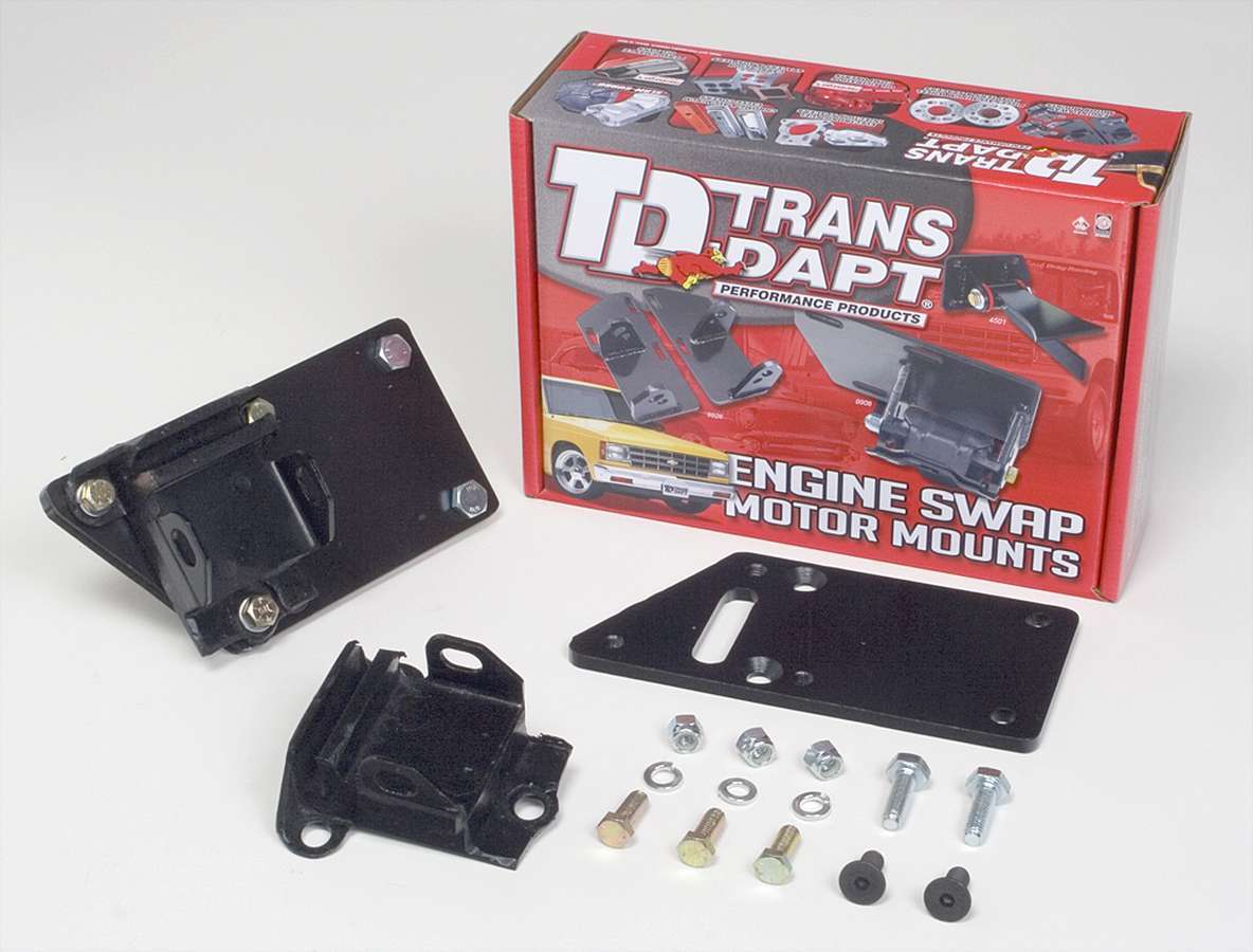Trans-Dapt LS1 into SBC Chassis Motor Mount Kit MPN TRA4595 For GM LS-Series