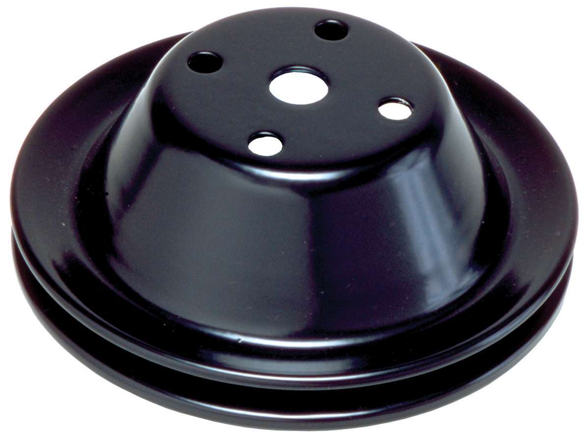 Trans-Dapt SBC SWP Water Pump Pulley 1 Groove Black MPN TRA8600 For Chevy