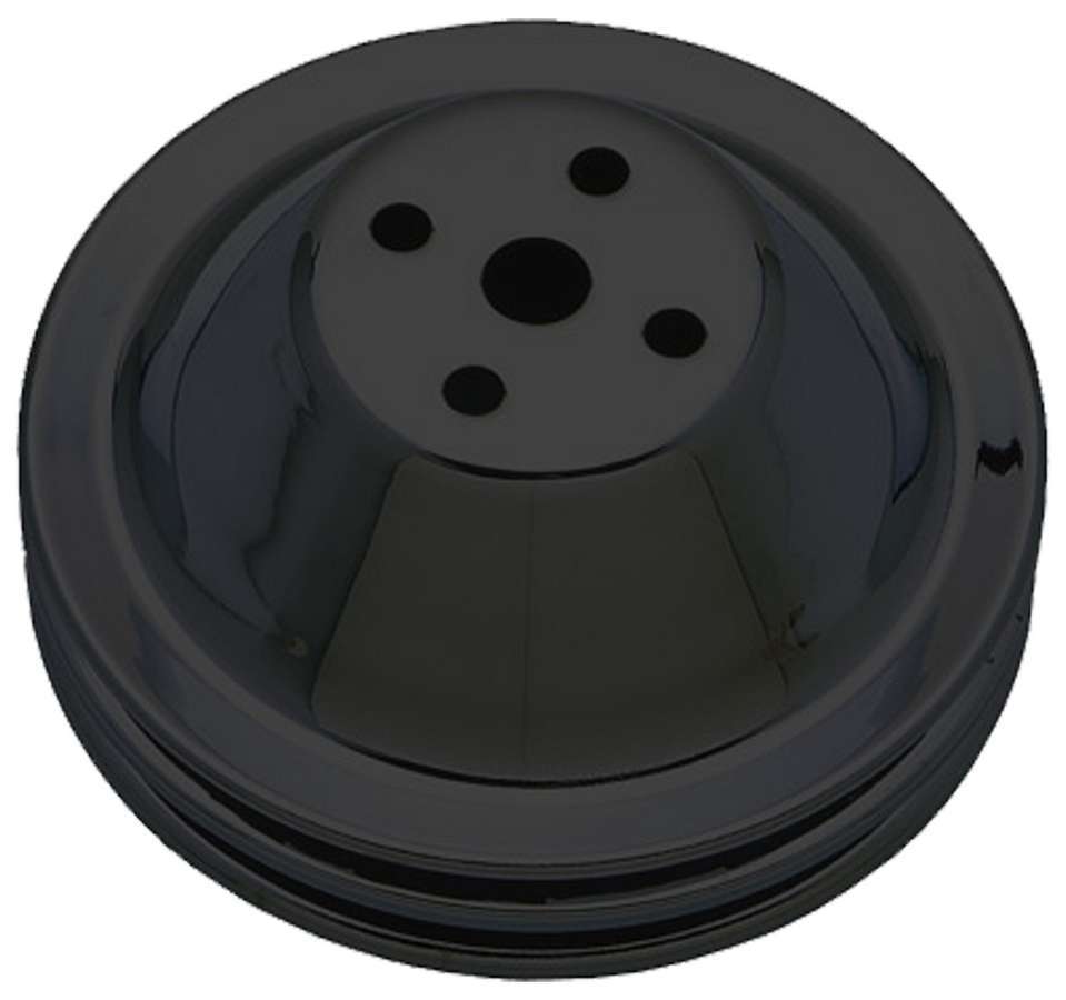 Trans-Dapt SBC SWP Water Pump Pulley 2 Groove Black MPN TRA8601 For Chevy