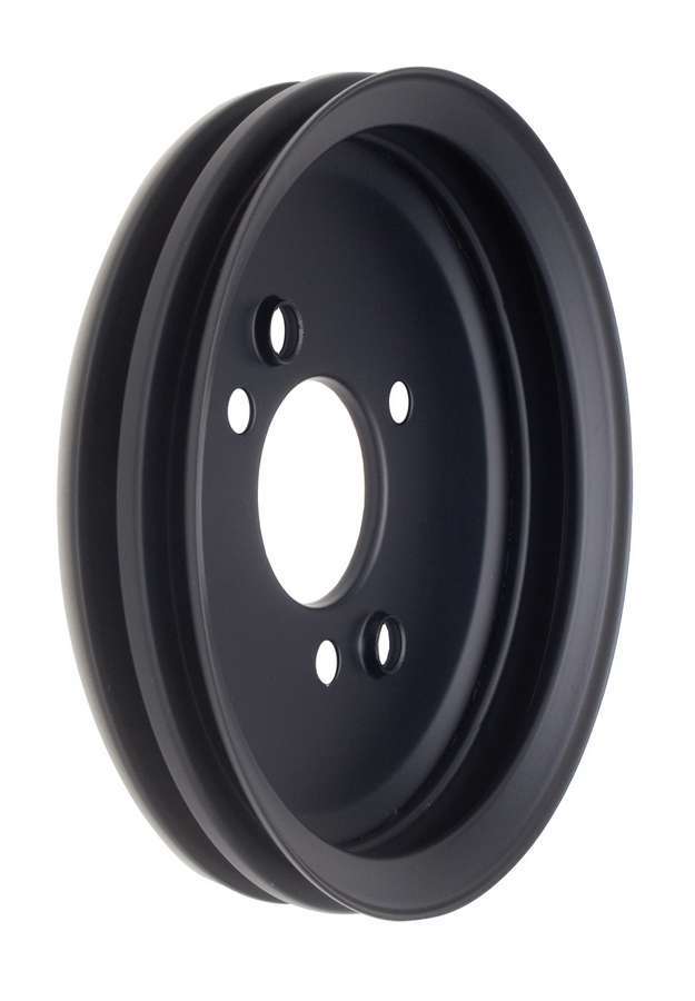 Trans-Dapt BBC SWP Crankshaft Pulley 2 Groove Black MPN TRA8616 For Chevy