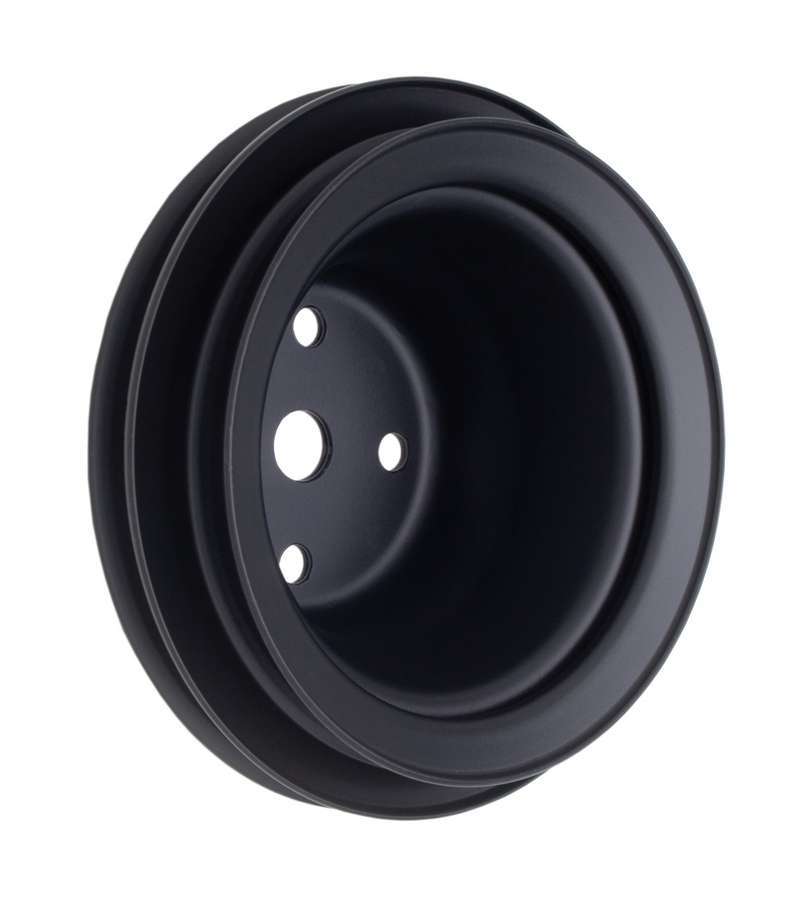 TRANS-DAPT BBC LWP Water Pump Pulley 2 Groove Black TRA8623