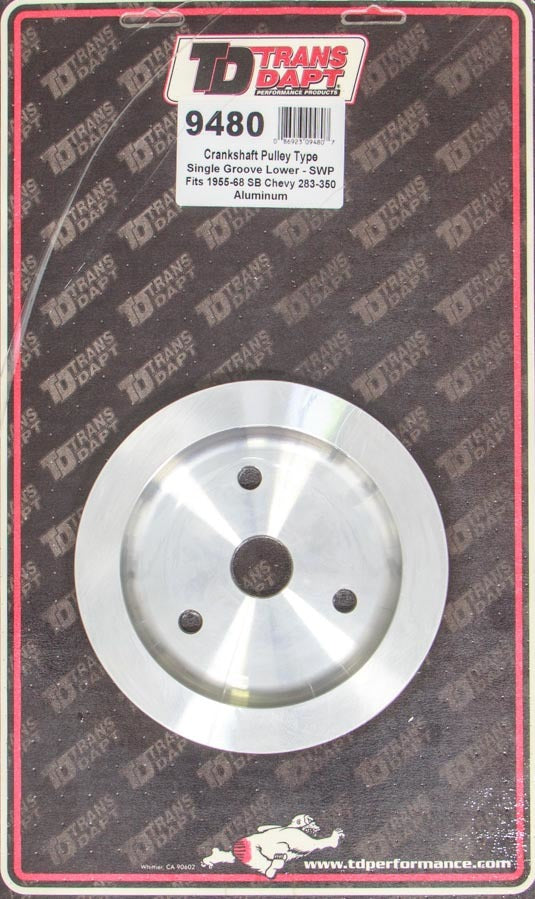 Trans-Dapt Single Lower Swp Pulley MPN TRA9480 For Chevy