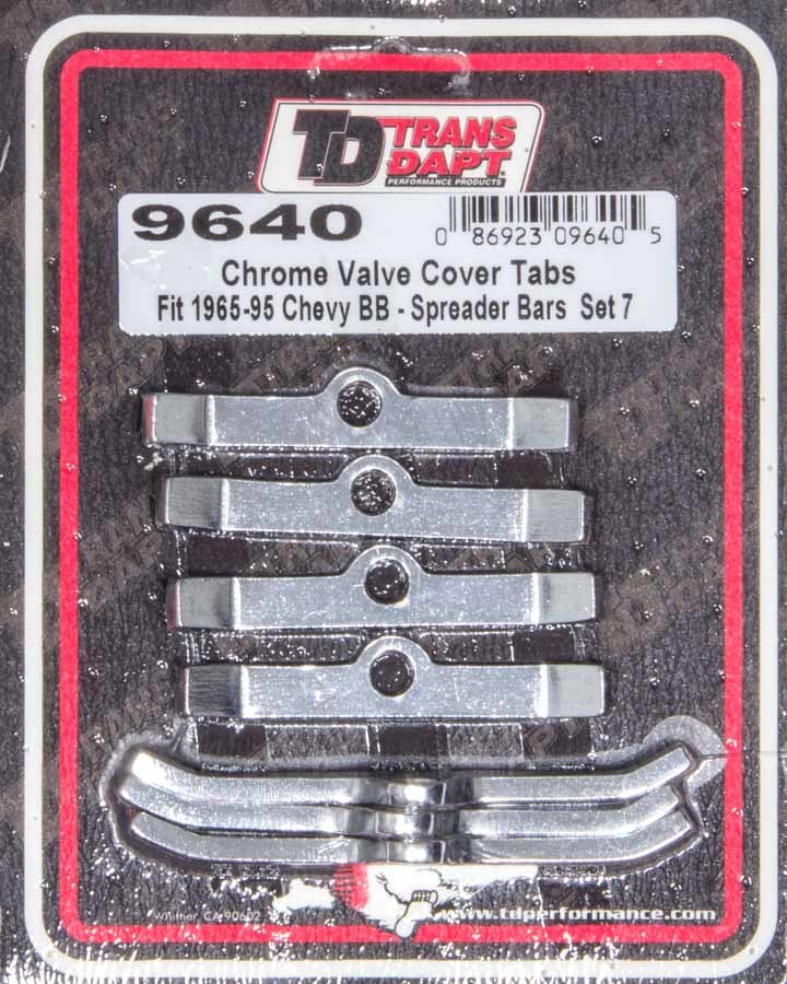 TRANS-DAPT Bb Chevy V.C. Tabs (7) TRA9640