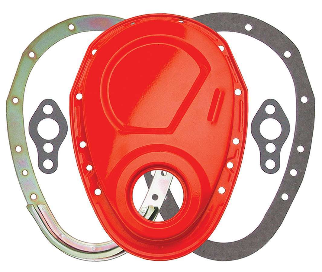 Trans-Dapt SBC 2pc Timing Cover Orange MPN TRA9923 For Chevy
