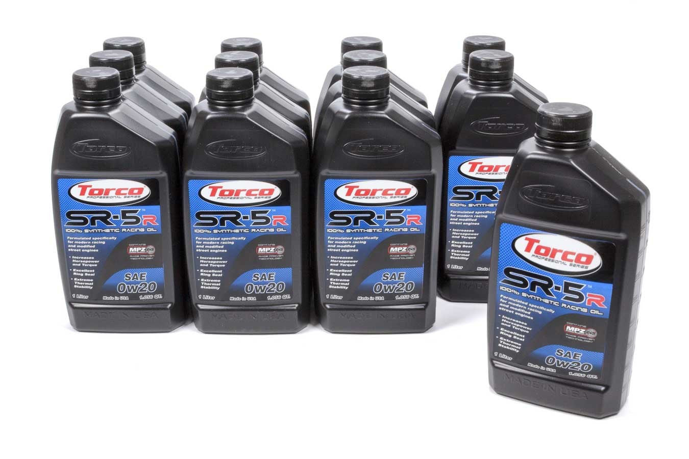 Torco SR-5R Synthetic Racing Oil 0w20 Case 12x1-Liter MPN TRCA150020C