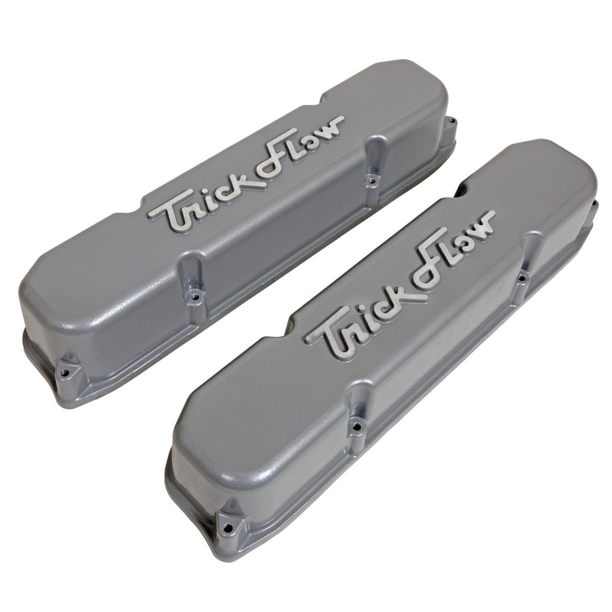 Trick Flow BBM Alm Valve Cover Set Stock Height - Silver MPN TRFTFS-61600802 For Mopar B / RB-Series