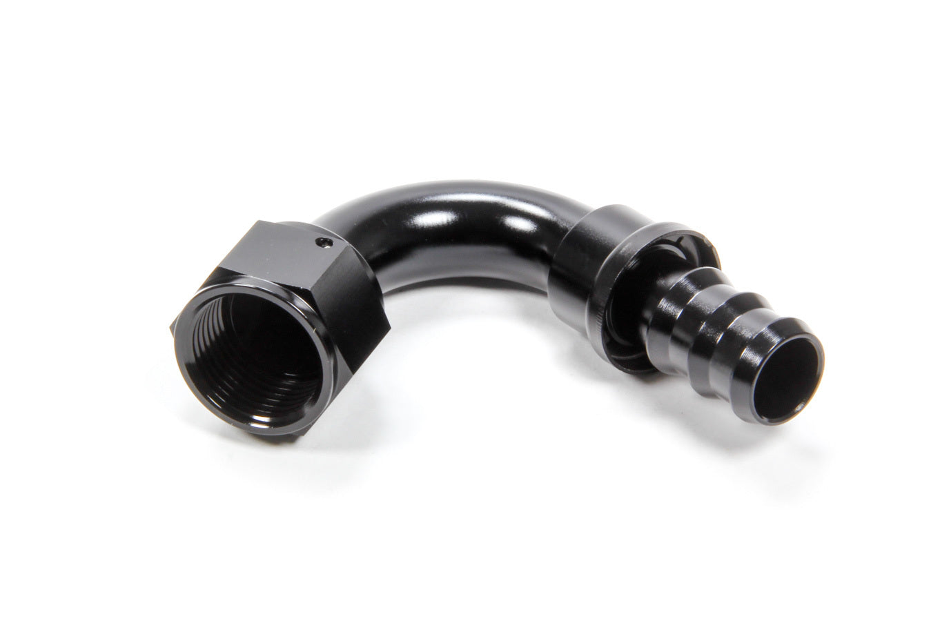 Triple X Race Components #12 120 Degree Hose End Push Lock MPN TXRHF-12012-BLK