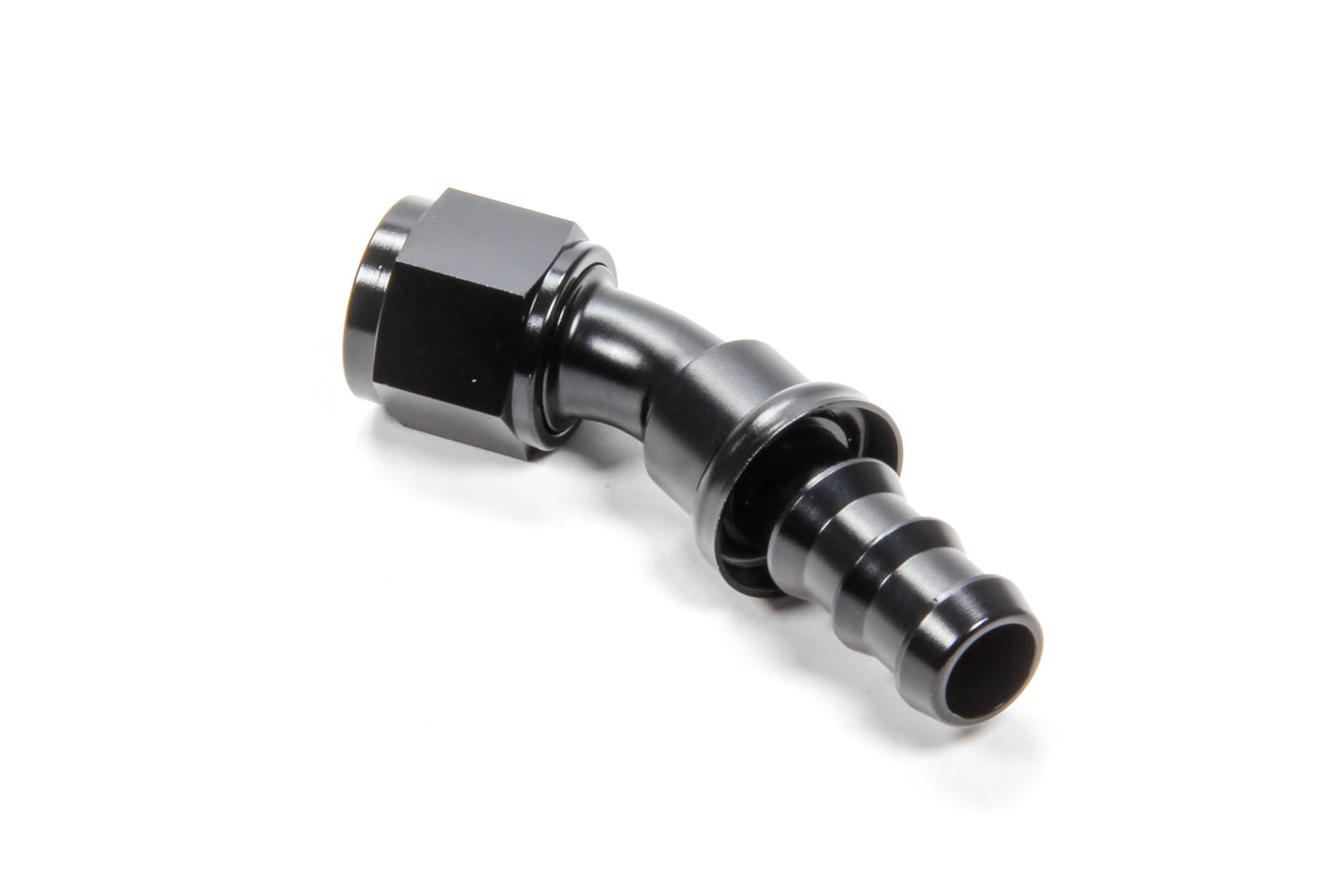 Triple X Race Components #10 30 Degree Hose End Push Lock MPN TXRHF-13010-BLK