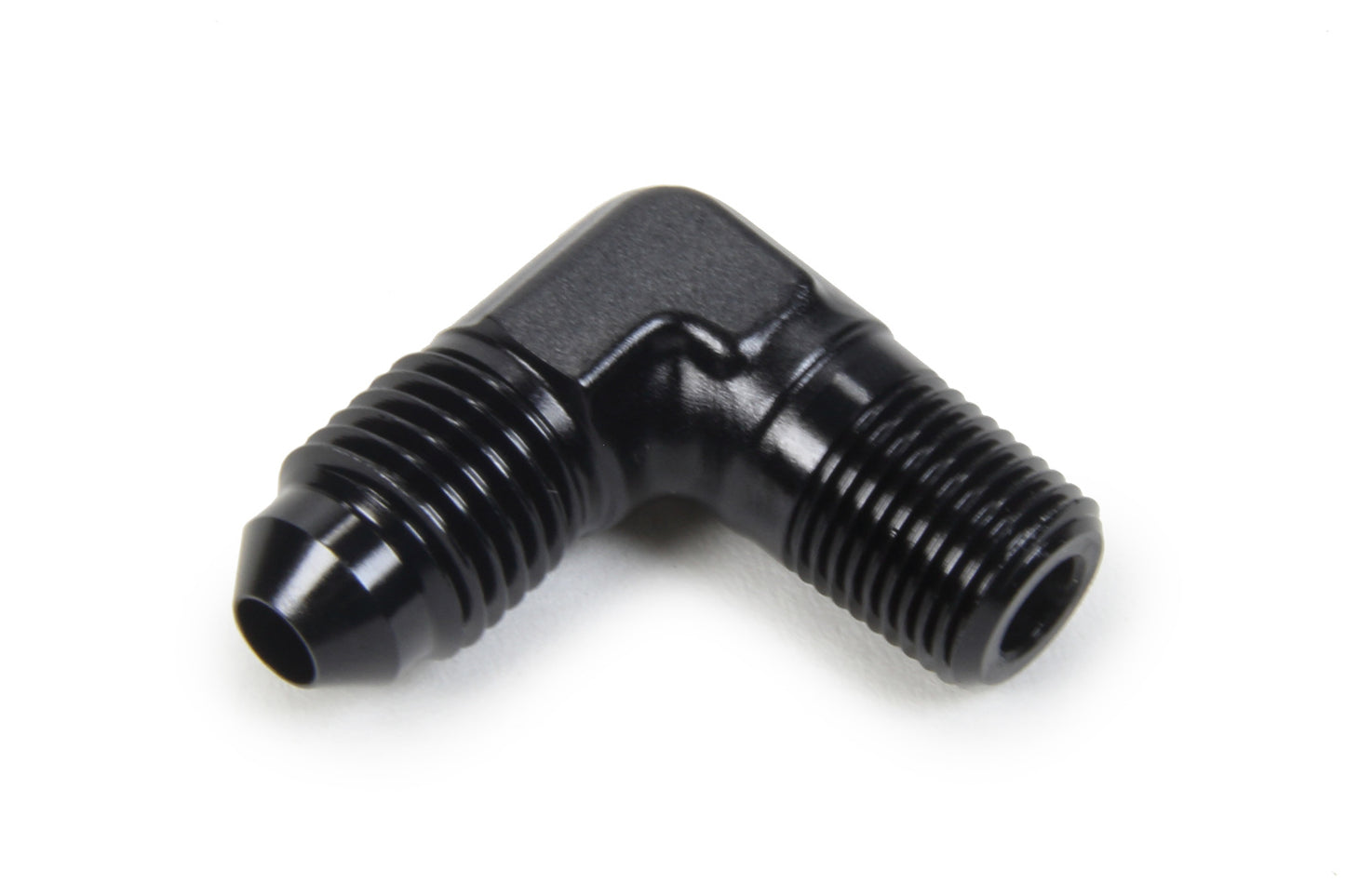 TRIPLE X RACE COMPONENTS AN to NPT 90 Degree #4 x 1/8 TXRHF-99041-BLK