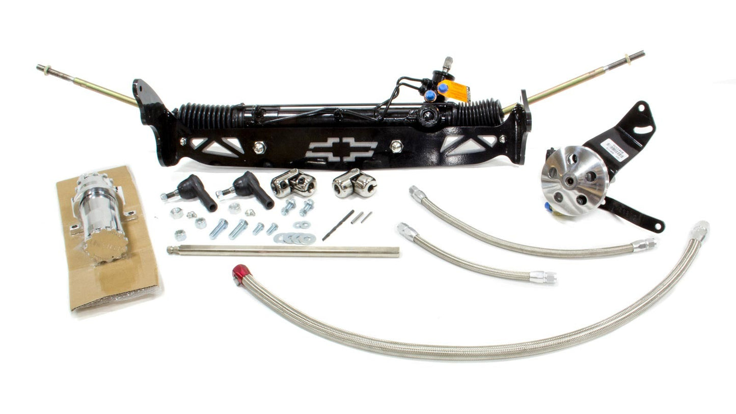 Unisteer Perf Products 60-66 GM C10 Rack & Pinion Kit Drum Brakes MPN UNI8011740-01 For GM Fullsize Truck 1960-66