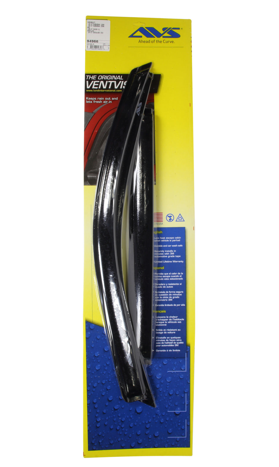 Ventshade Ventvisor Smoke 4pcs. 14- Yukon MPN VEN94966 For GM Fullsize SUV