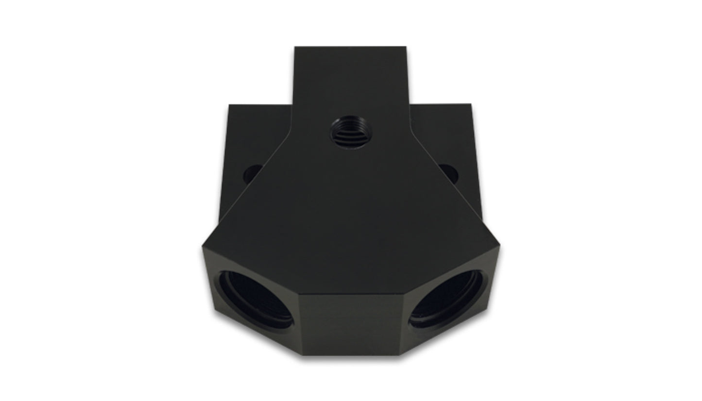 VIBRANT PERFORMANCE Fuel Distribution Block Y-Block Female -8 AN VIB10893