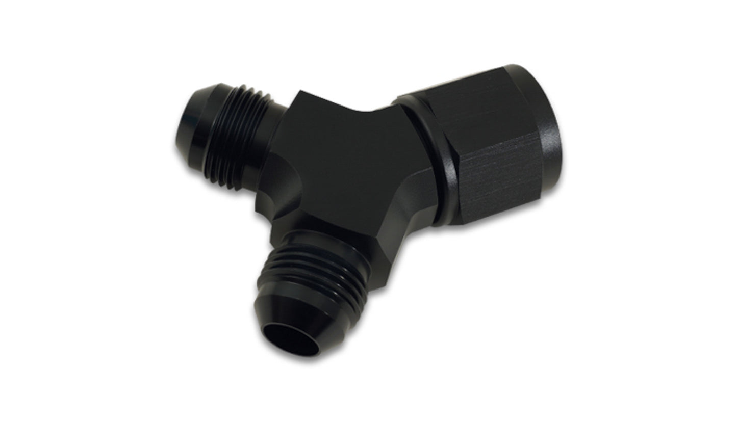 Vibrant Performance Fitting Y-Block Female -8 AN Inlet Male -6 AN MPN VIB10905