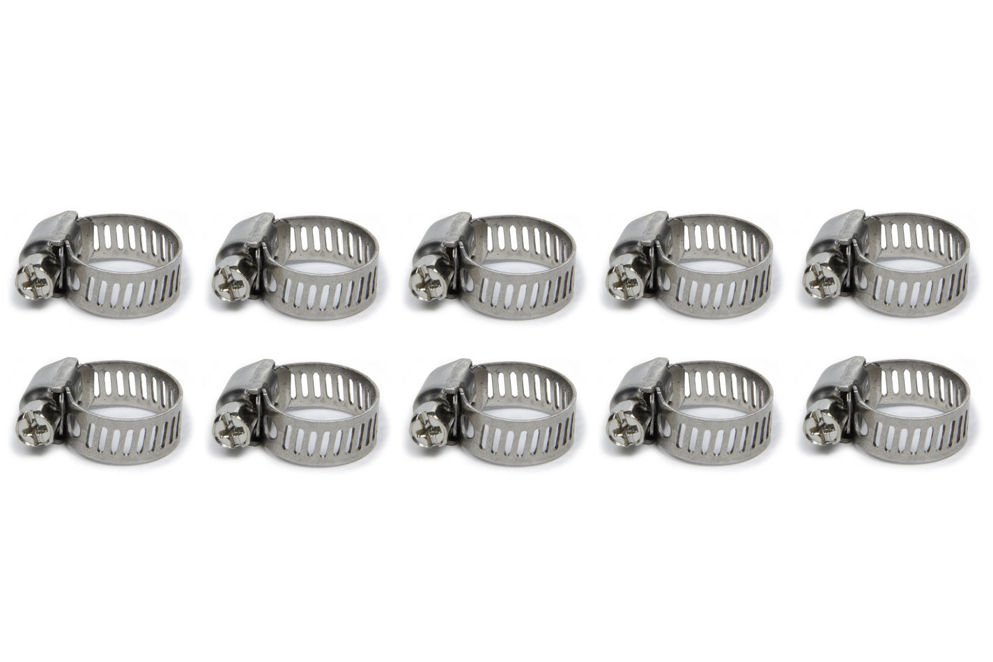 VIBRANT PERFORMANCE S.S. Worm Gear Clamps .44in to .90in 10 Pack VIB12151