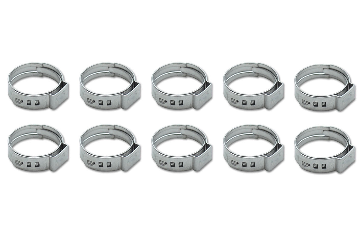 VIBRANT PERFORMANCE Stainless Steel Pinch Cl amps 11.3-13.8mm 10 Pack VIB12274