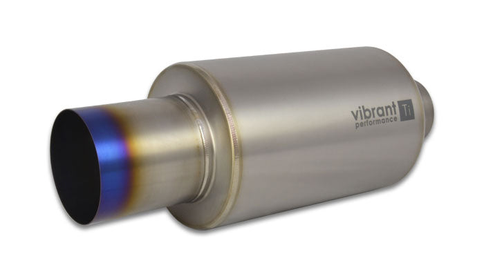 VIBRANT PERFORMANCE Muffler 3in In Straight Burnt Tip VIB17562