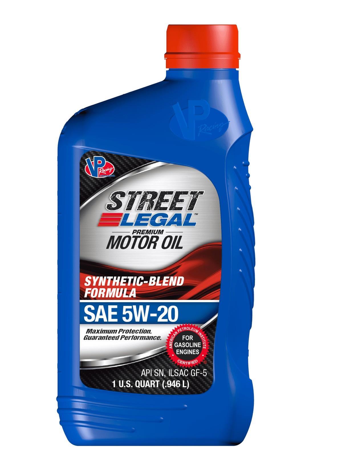 VP RACING Motor Oil VP 5W20 Syn Street 32oz (Case 12) VPFVP3952043C