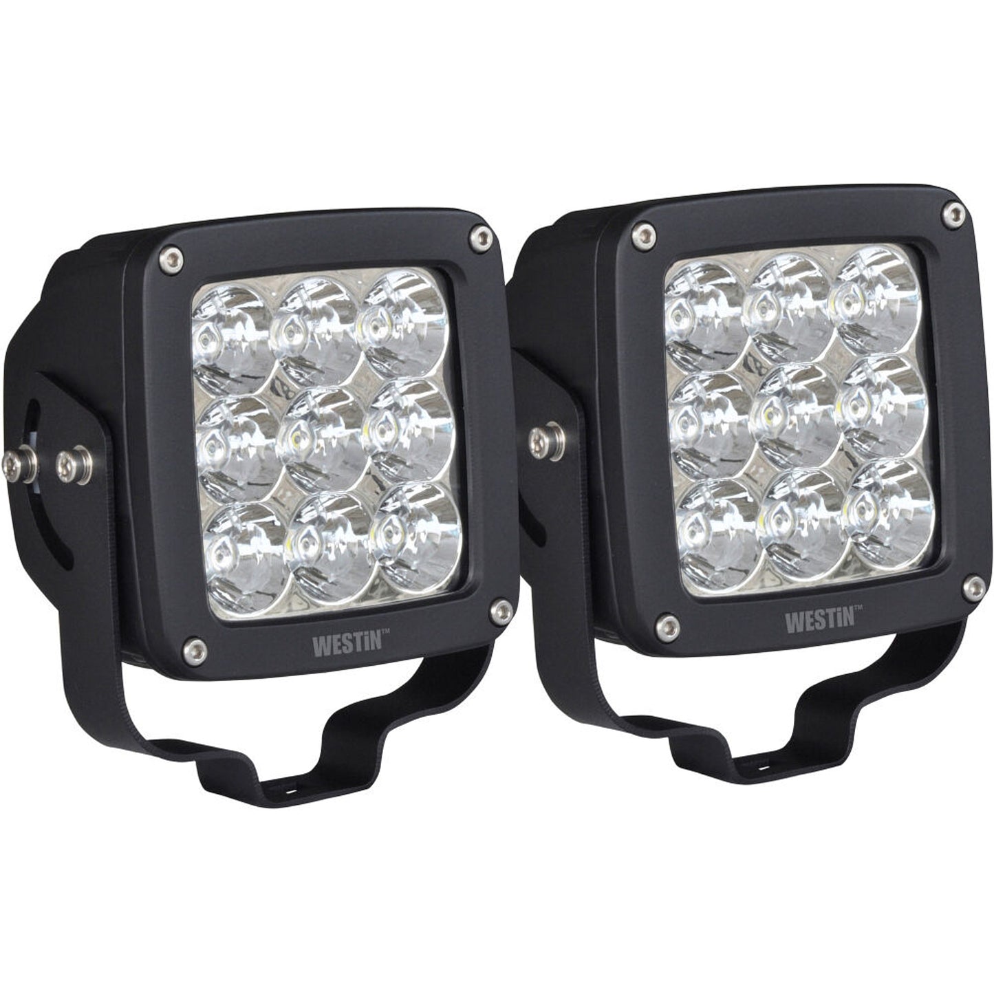 Westin Axis LED Auxiliary Light Square Spot Pattern Pair MPN WES09-12219A-PR