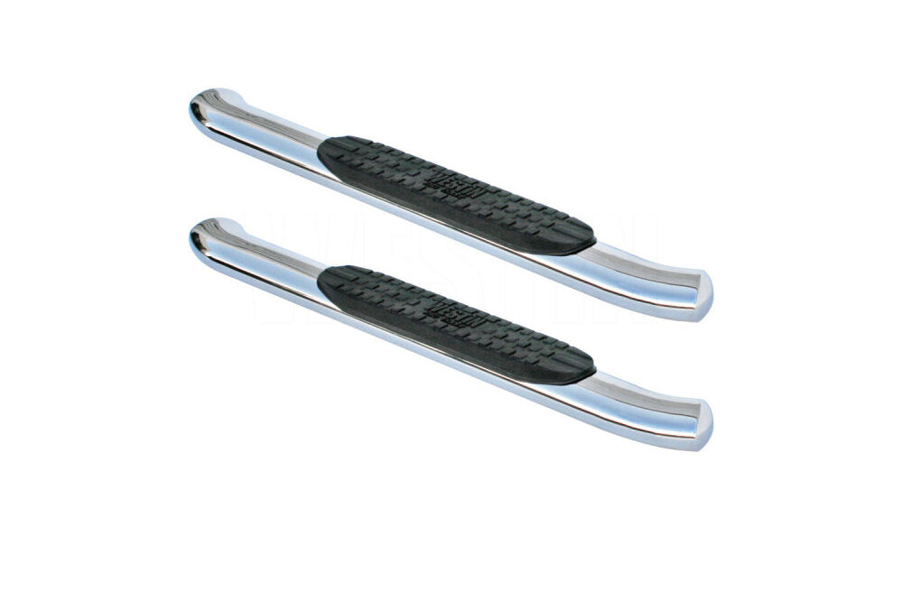 Westin PRO TRAXX 4in Oval Nerf Step Bars Polished MPN WES21-24180 For Ford Midsize SUV 2021-22