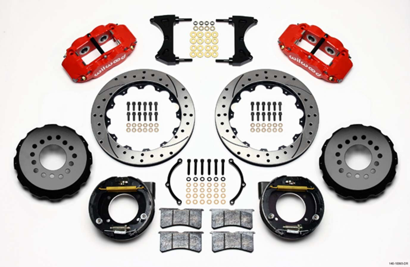 Wilwood 67-72 GM C10 P/U Rear Brake Kit Red Caliper MPN WIL140-10093-DR For GM Fullsize Truck