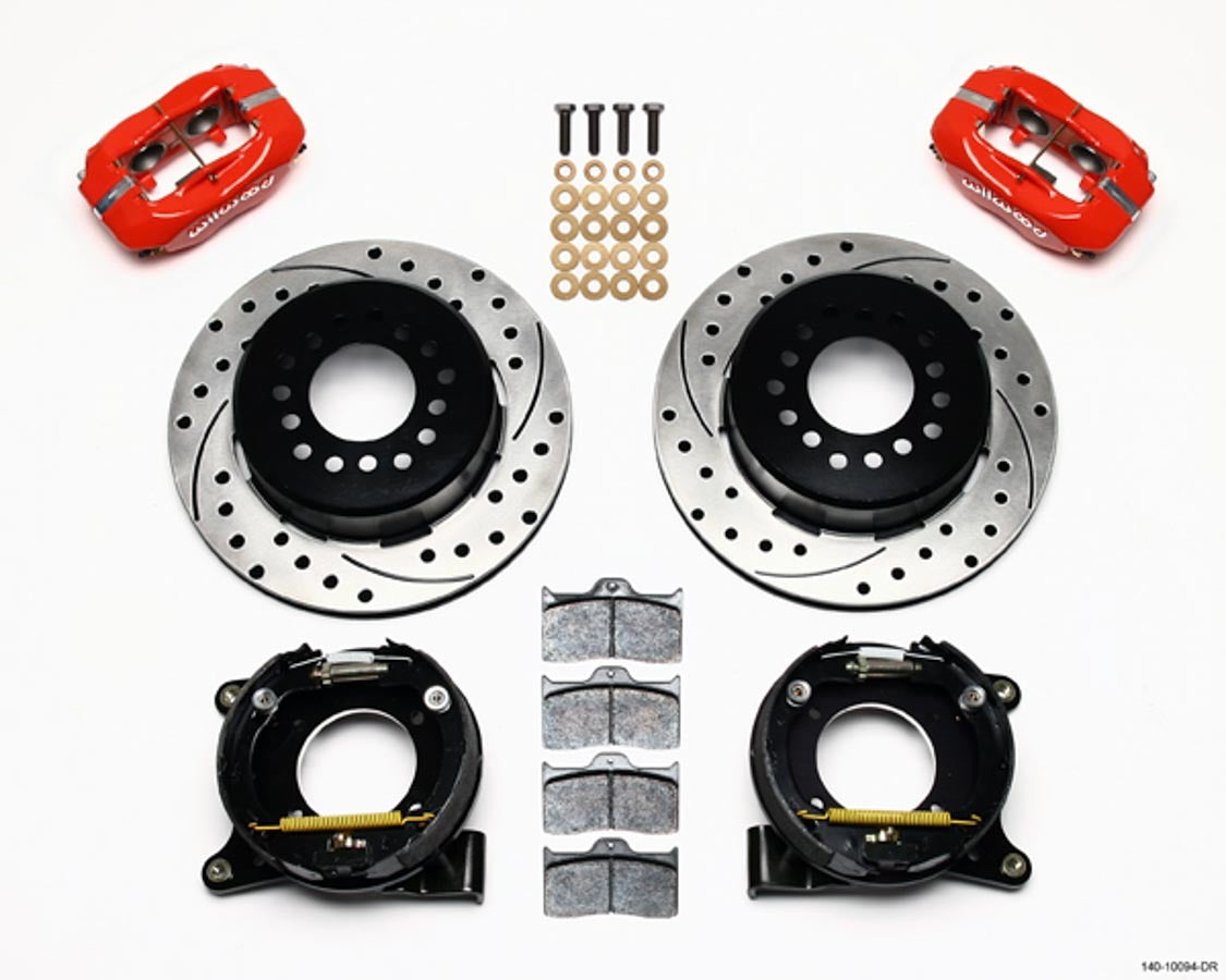 Wilwood 63-87 GM C10 P/U Rear Brake Kit Red Caliper MPN WIL140-10094-DR For GM Fullsize Truck 1963-87