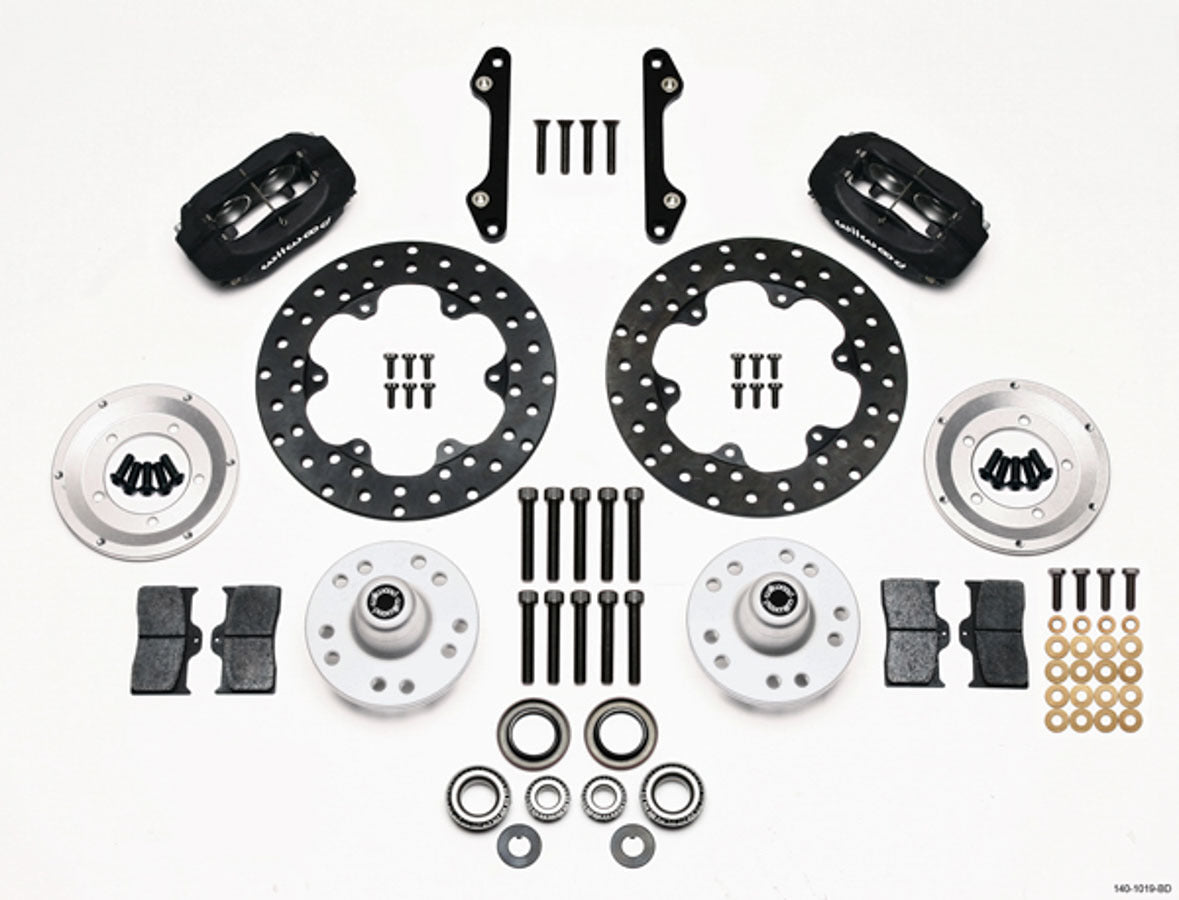 WILWOOD MD Drag Front Brake Kit GM Drilled Rotors WIL140-1019-BD