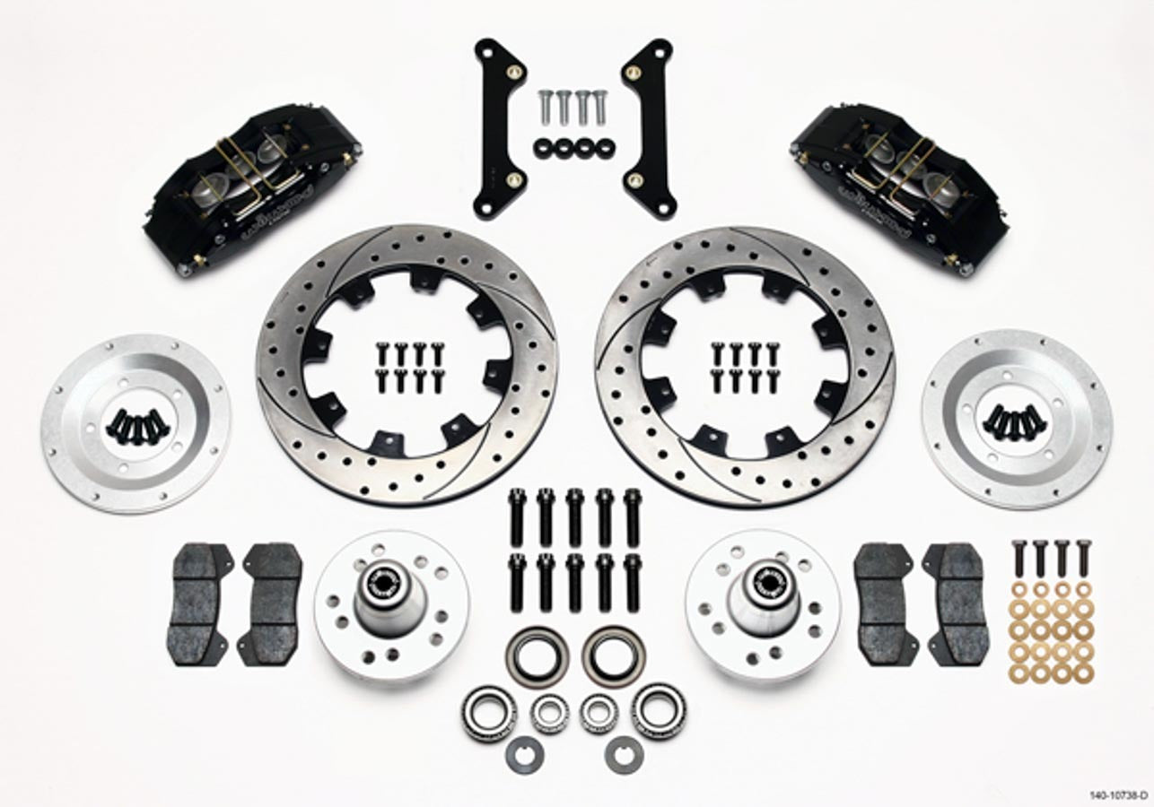 Wilwood Brake Kit Dynapro Camaro 70-78 6 Piston 12.19in MPN WIL140-10738-D For GM F-Body 1970-78