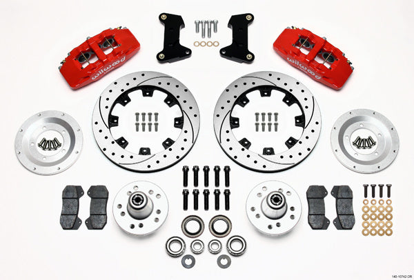 Wilwood Front Disc Brake Kit 74- 78 Mustang 12.19 Drilled MPN WIL140-10742-DR For Ford Mustang II, Mustang 1974-78