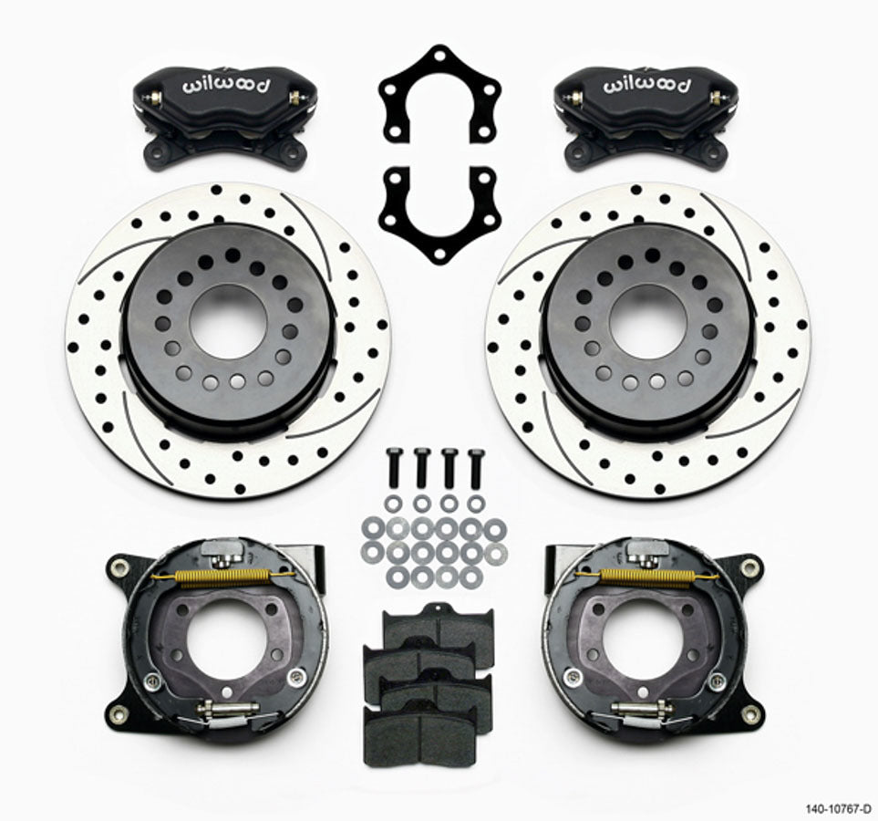 Wilwood Rear Brake Kit Dynalite Mopar/Dana w/PB MPN WIL140-10767-D For Mopar
