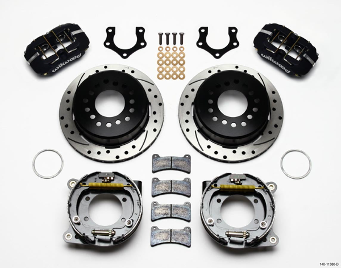 Wilwood Rear Brake Kit Dynapro Mopar/Dana w/PB MPN WIL140-11386-D For Mopar