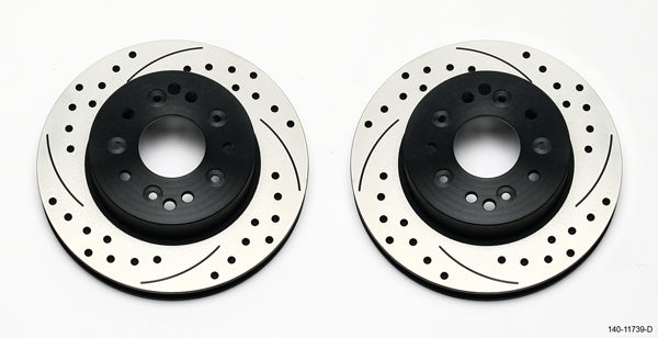 Wilwood Rotor Kit Rear C2 / C3 Corvette 1pc Rotor MPN WIL140-11739-D For Chevy Corvette 1965-82