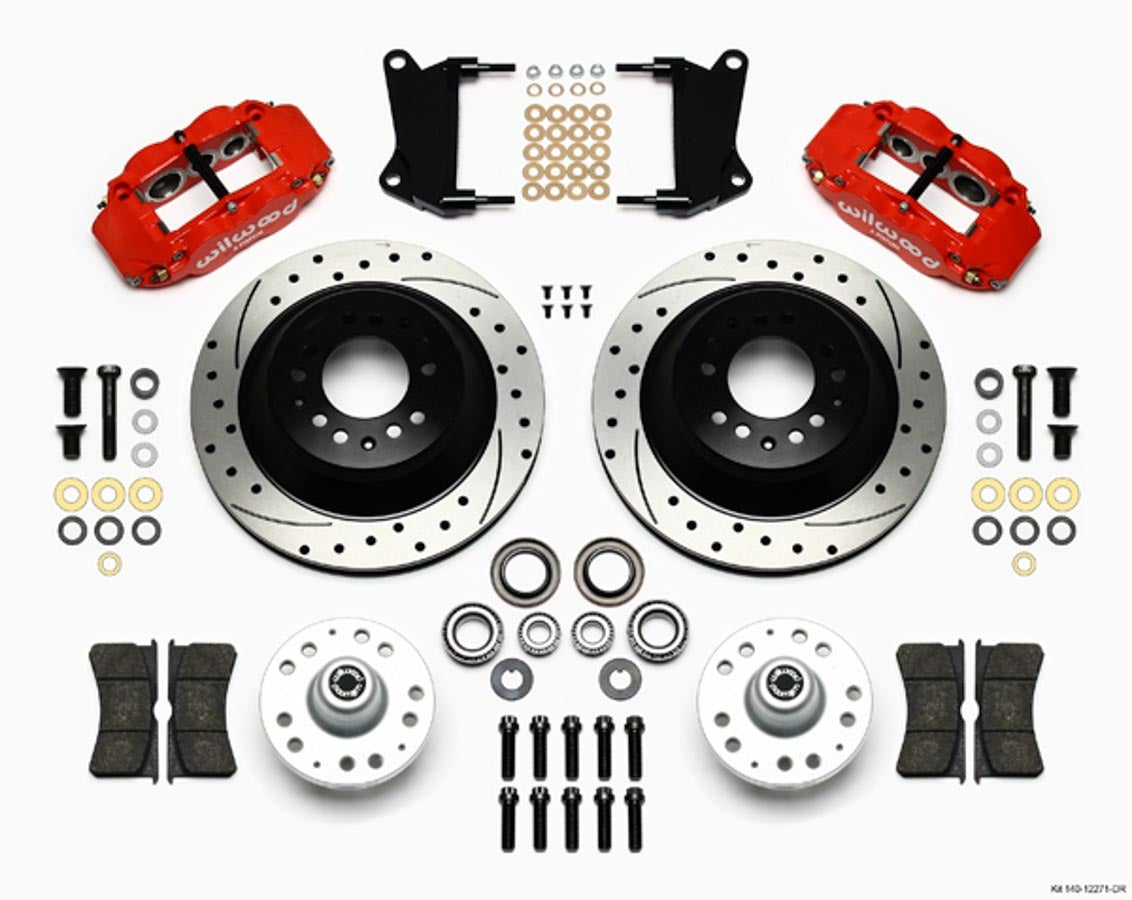 Wilwood Front Disc Brake Kit Red 67-72 Camaro Nova 12.88 MPN WIL140-12271-DR For GM A-Body, B-Body 1964-74