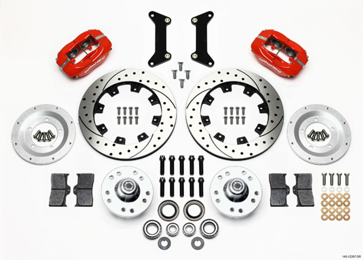Wilwood Front Brake Kit 80-87 GM G-Body 4 Piston Caliper MPN WIL140-12297-DR For GM G-Body 1980-87