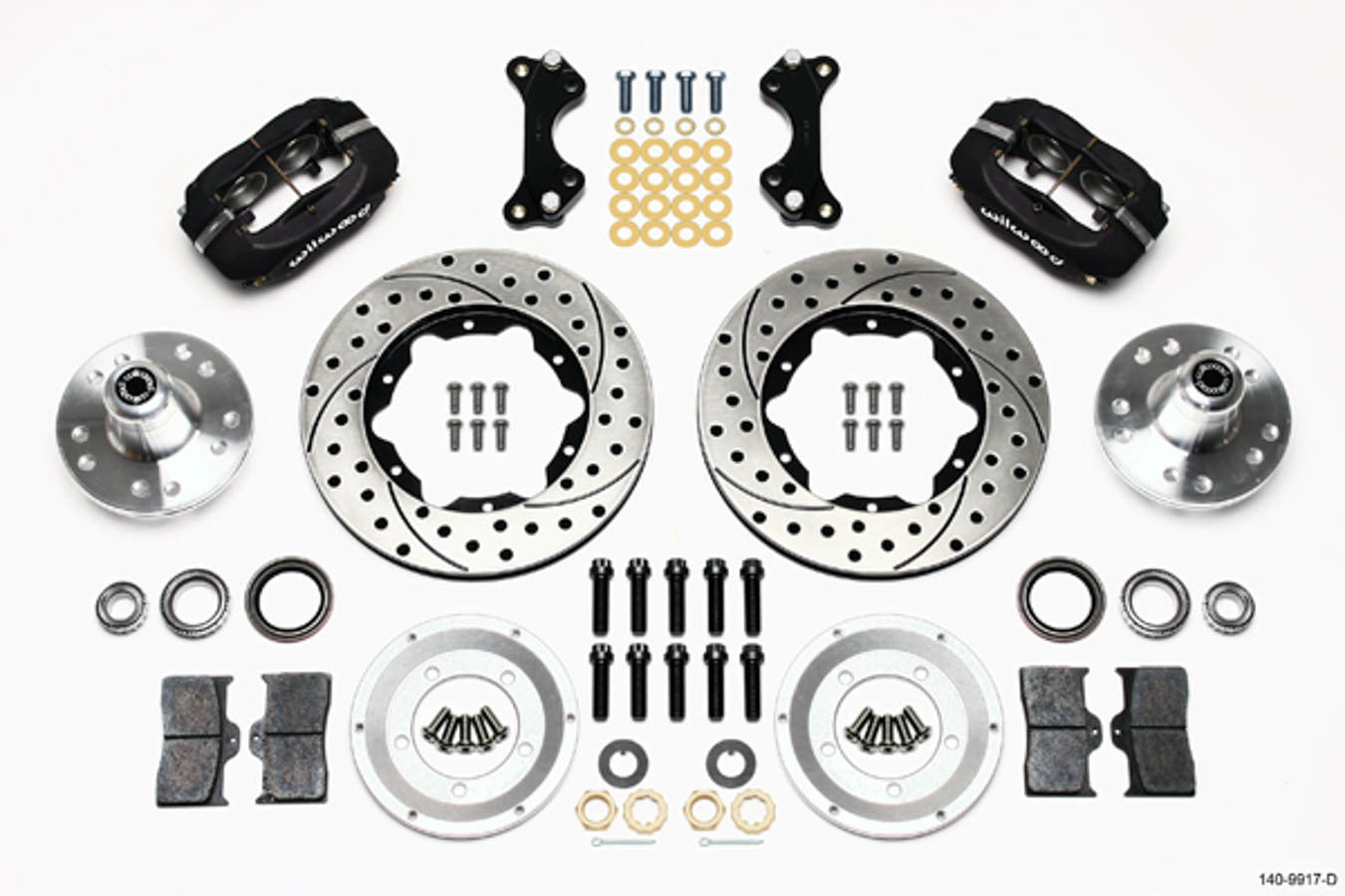 Wilwood Brake Kit Front WWE Pro Spindle 11in Dia Rtr MPN WIL140-9917-D