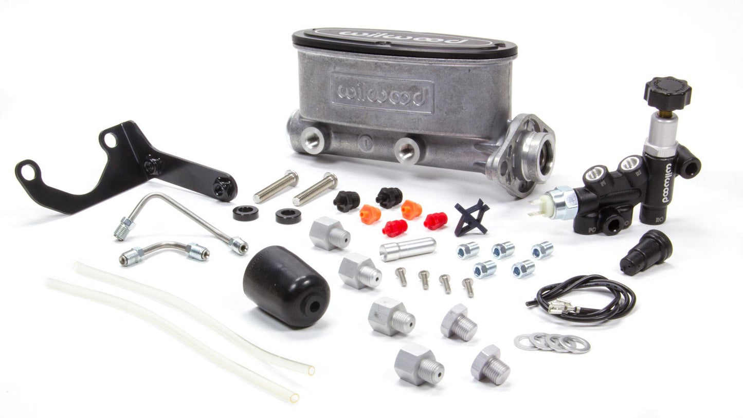 Wilwood Alum Tandem M/C Kit w/ Brkt & Prop Valve 1in MPN WIL261-13269