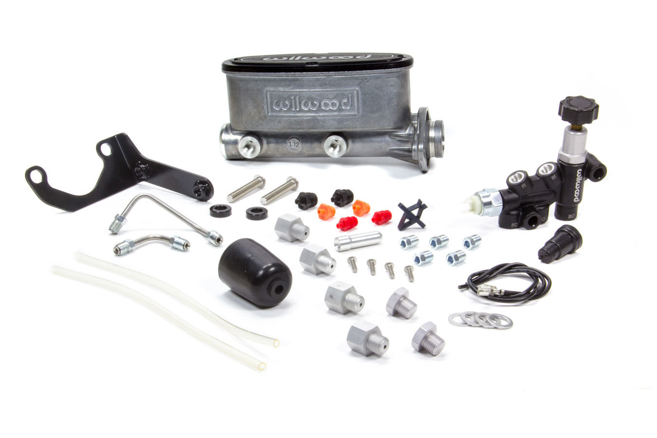 Wilwood Alum Tandem M/C Kit w/ Brkt & Prop Valve 1.12in MPN WIL261-13270