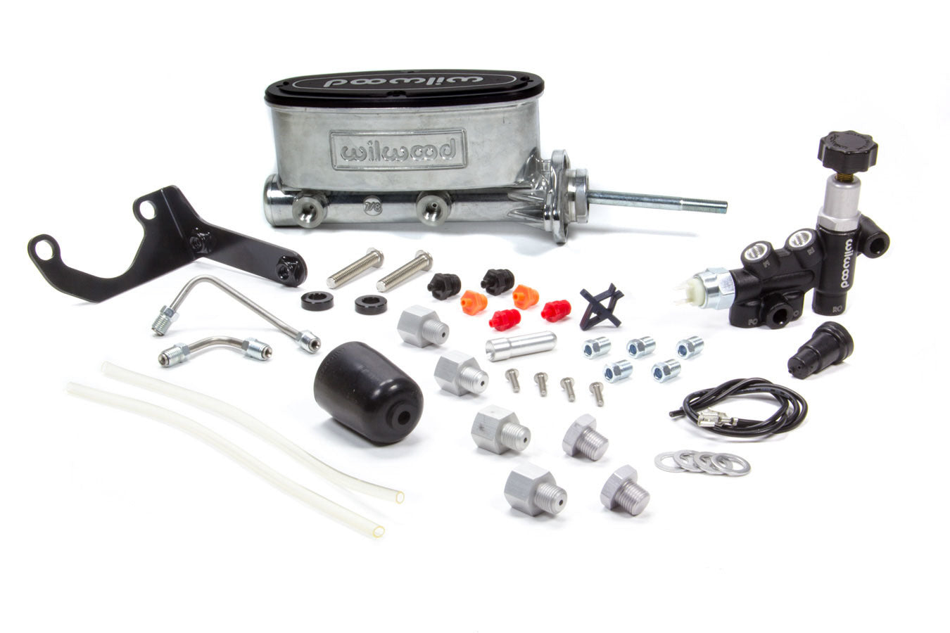 Wilwood Alum Tandem M/C Kit w/ Brkt & Prop Valve 7/8in MPN WIL261-13271-P
