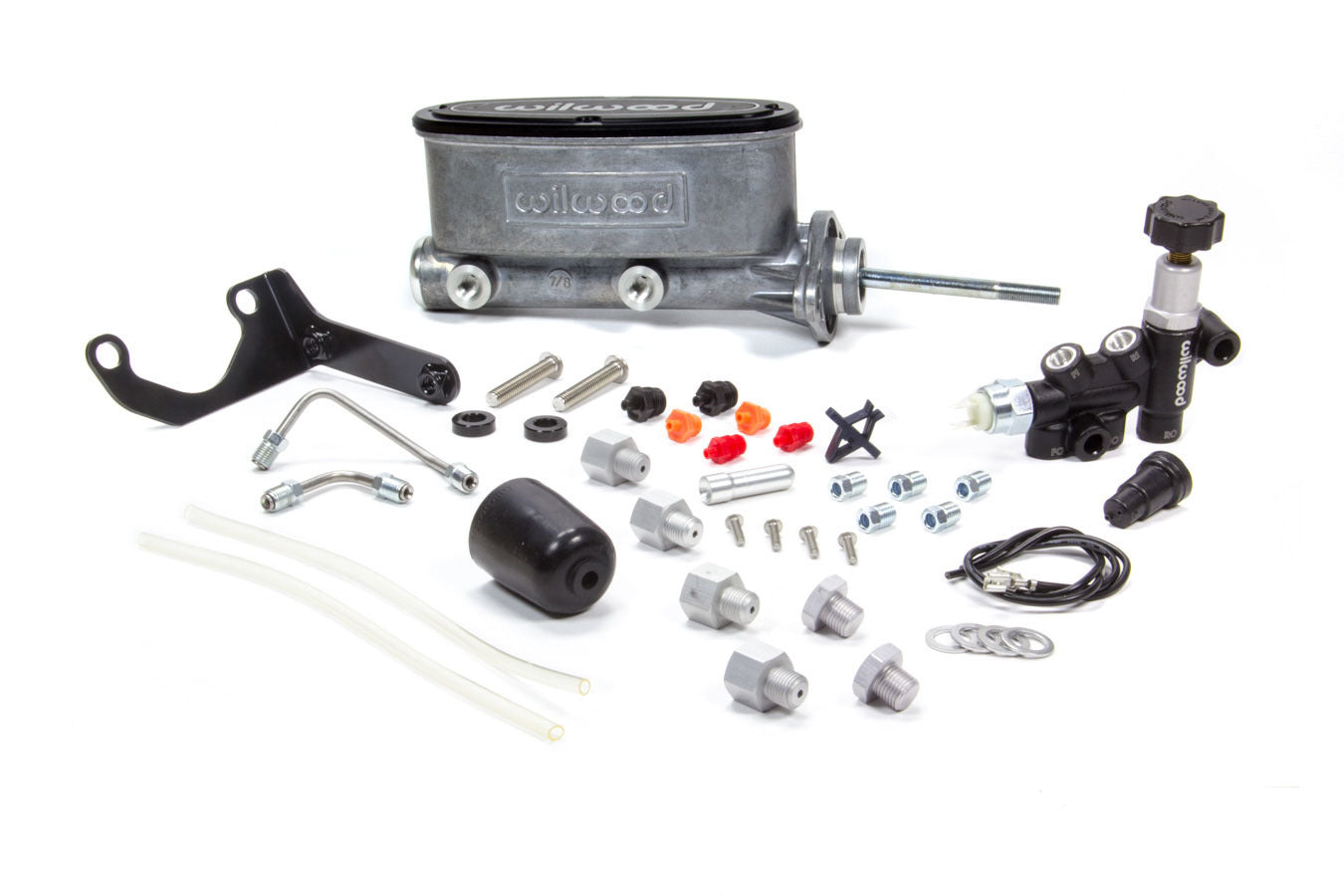 Wilwood Alum Tandem M/C Kit w/ Brkt & Prop Valve 7/8in MPN WIL261-13271