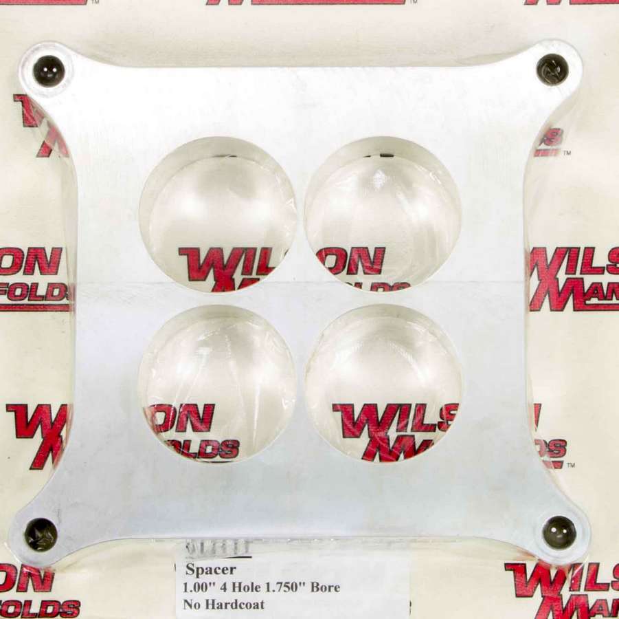 WILSON MANIFOLDS Carburetor Spacer - 4150 1in 4-Hole 1.750in WLS011111