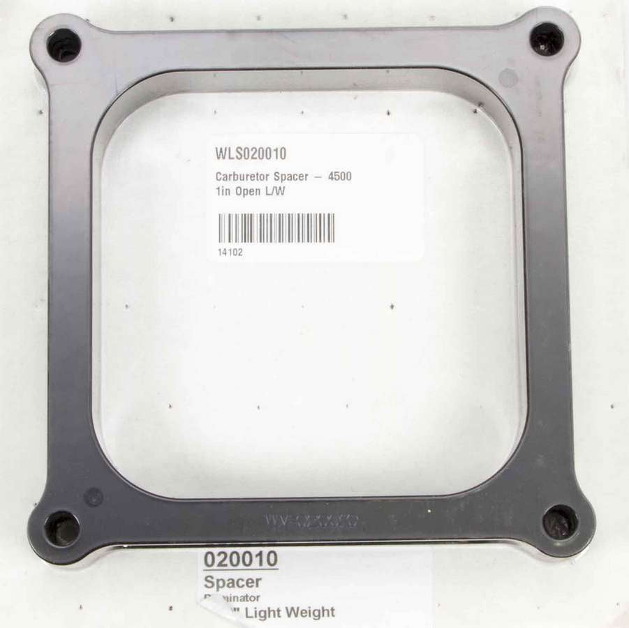 Wilson Manifolds Carburetor Spacer - 4500 1in Open L/W MPN WLS020010