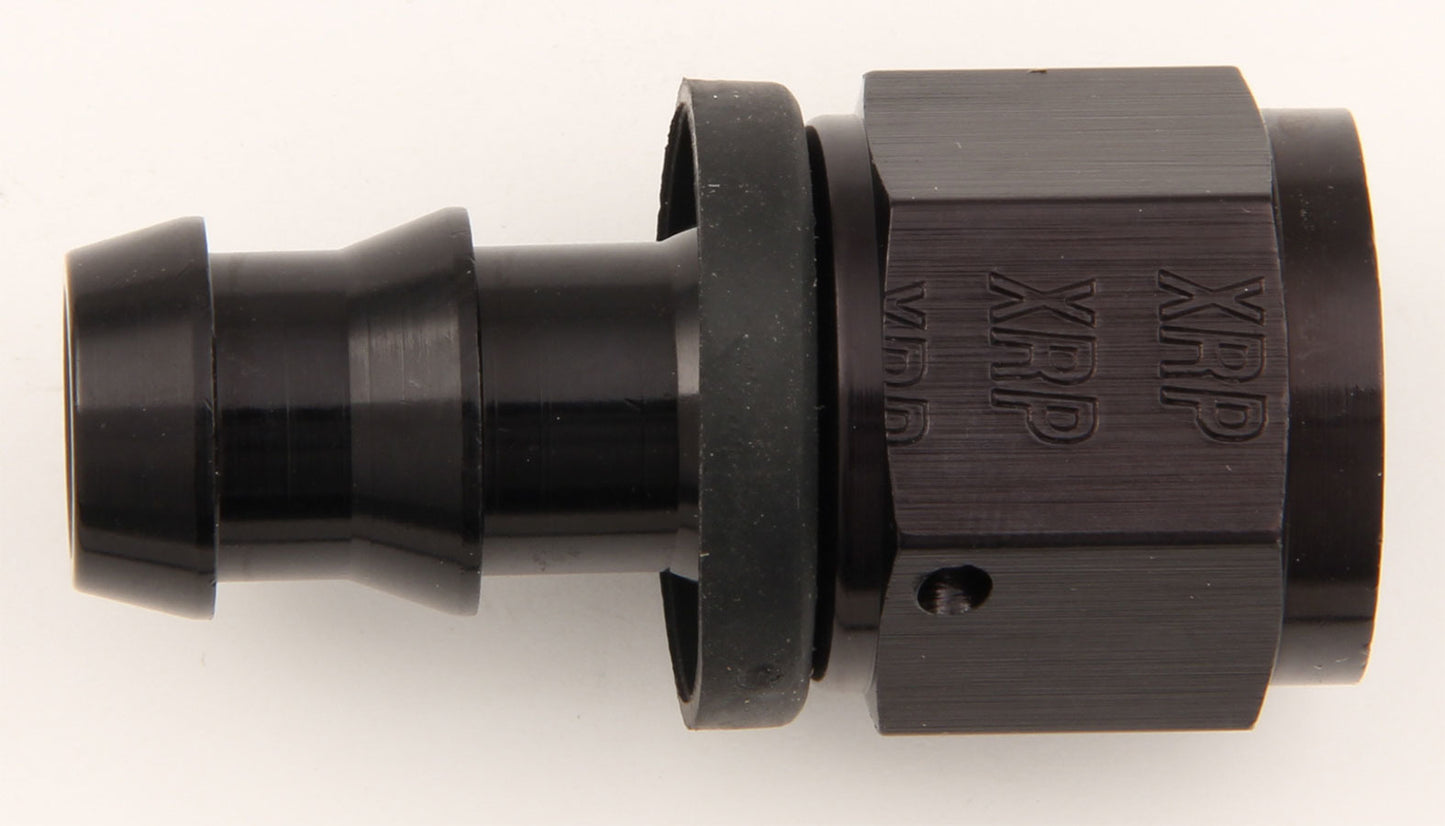 XRP-XTREME RACING PROD. #10 Str Push-On Hose End Black XRP230010BB