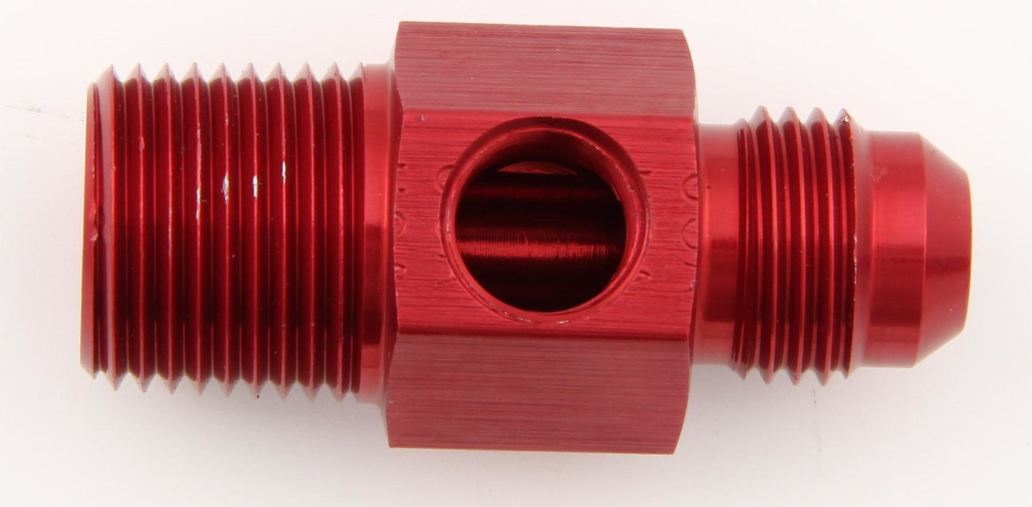 XRP-XTREME RACING PROD. #6 to 1/4 NPT Fuel Press Adapter w/ 1/8 NPT Port XRP700193