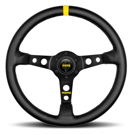 Momo Automotive Accessories  MOD 07 Steering Wheel Black Leather  MOMR1905/35L