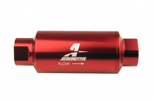 Aeromotive  #10-ORB Fuel Filter Inline 10 Mircon Red 12340