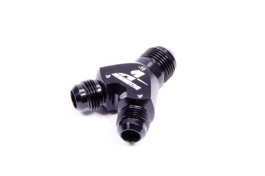 Aeromotive  Y-Block Fitting - 10an to 2 x -8an 15675